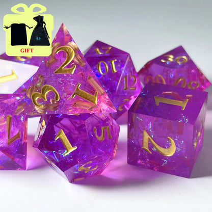 7Pcs Polyhedral Dice Set