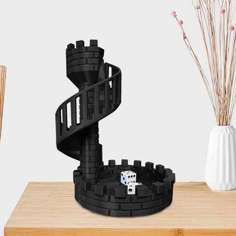 Black Dice Roller 3D Tower Castle