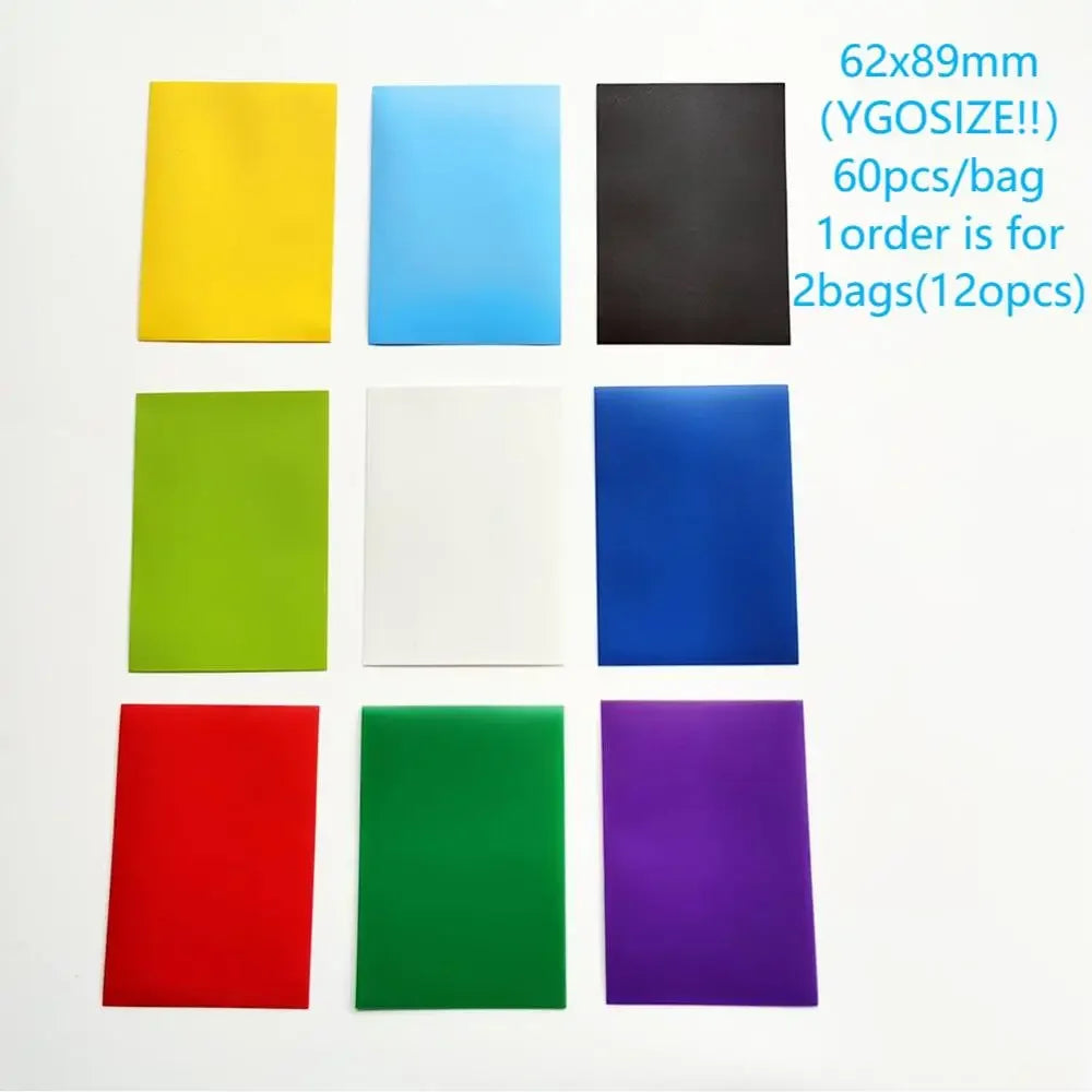 60 PCS Colored Protective Sleeve  62X89