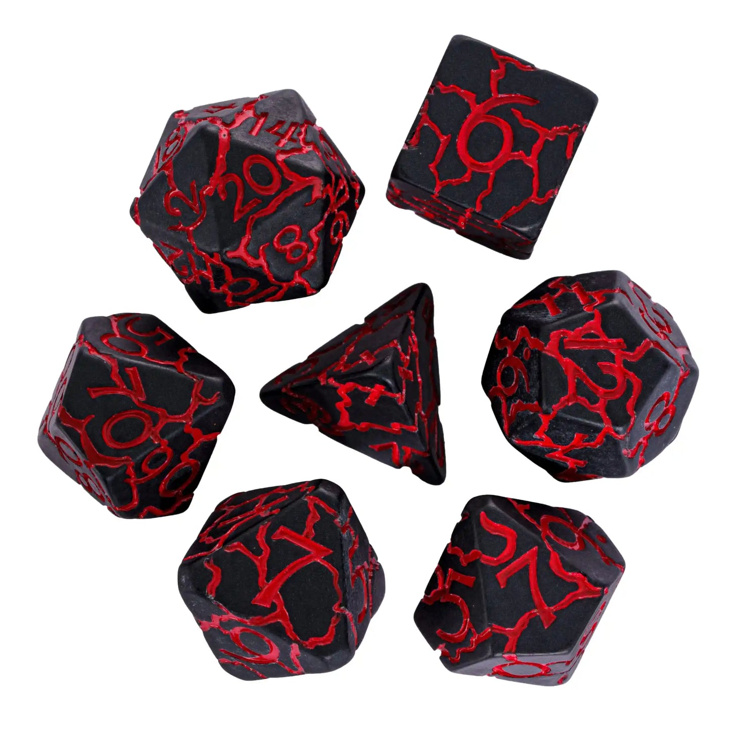 7 PCs Frosted Crack Design Dice