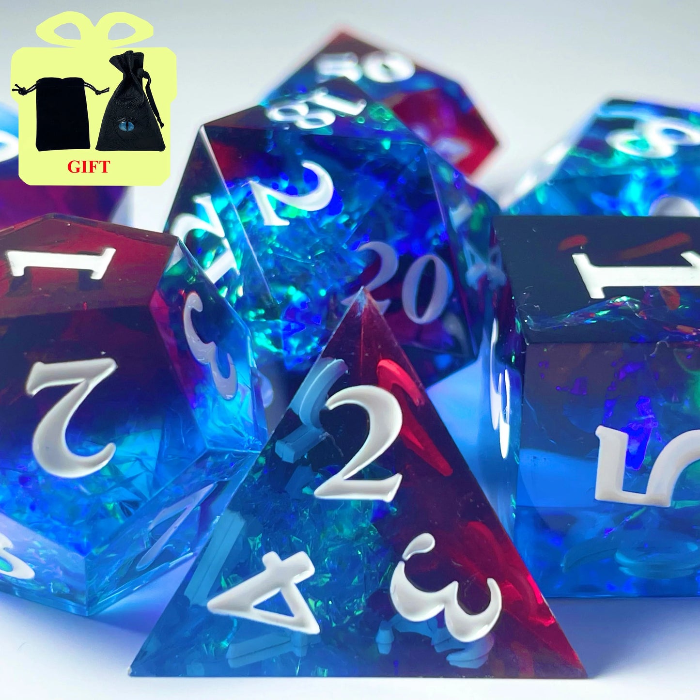 7Pcs Polyhedral Dice Set