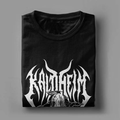 Men's T-Shirts Magic Games Gathering MTG Crazy Cotton Tees Short Sleeve Kaldheim Skeleton T Shirt Crewneck merch Plus Size