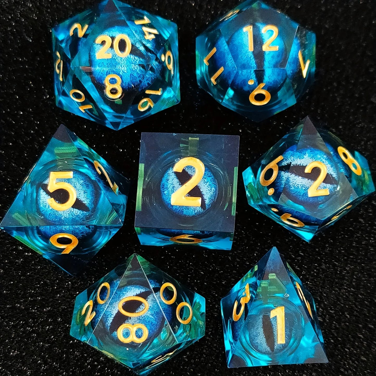 7Pcs Polyhedral Dice Set