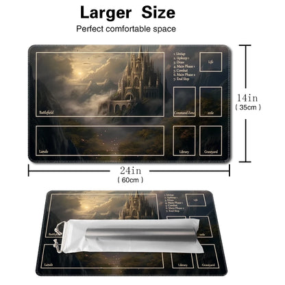 Mist Castle-Board Game Playmat Table Mat  Size 60X35 CM