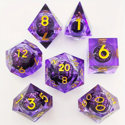 7Pcs Polyhedral Dice Set