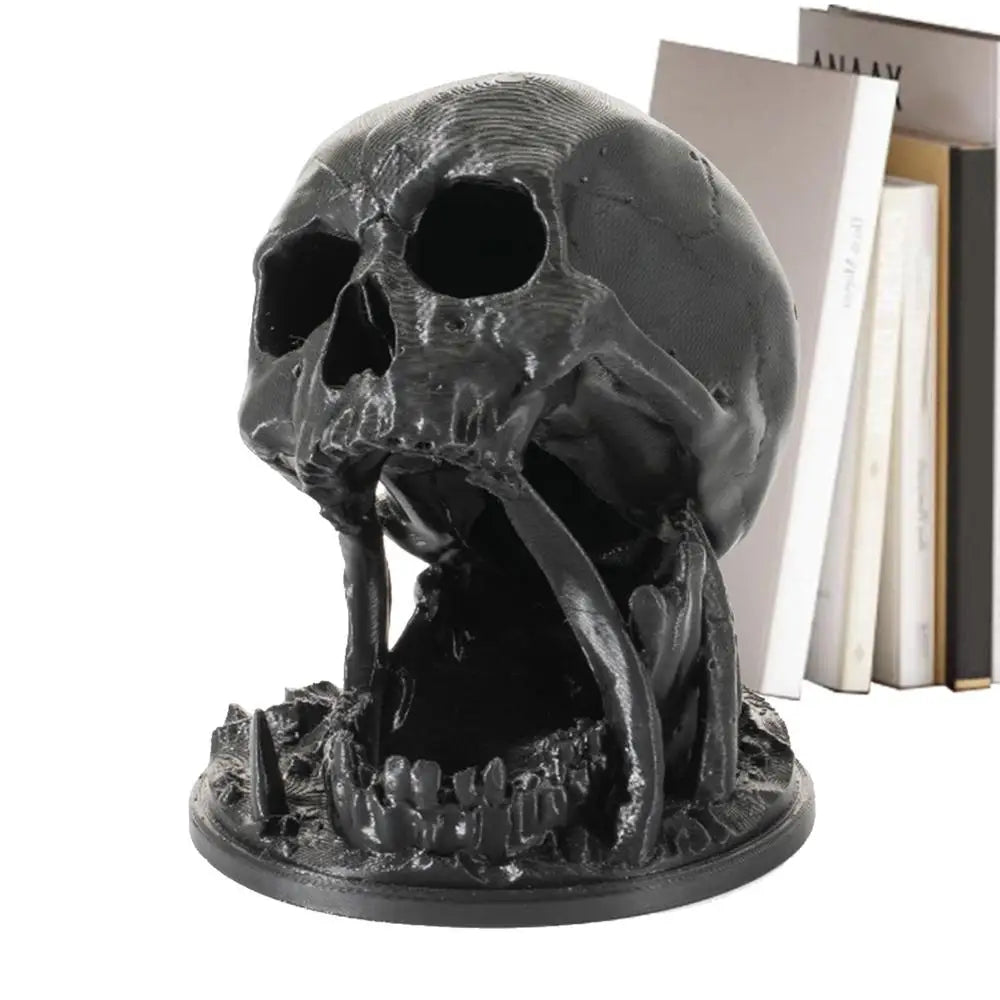 Skull Dice Tower Dice Roller Silver