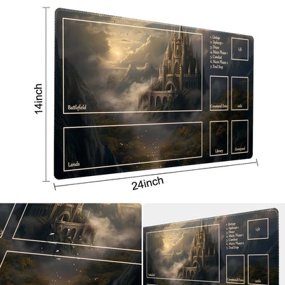 Mist Castle-Board Game Playmat Table Mat  Size 60X35 CM