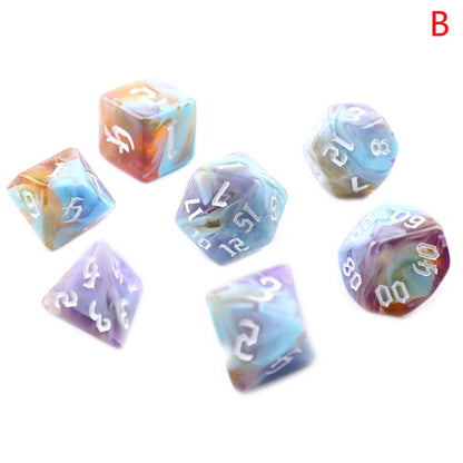 7-Dice D4 D6 D8 D10 D% D12 D20 
White Sparkle