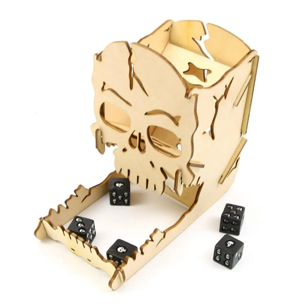 Wooden Skull Dice Roller