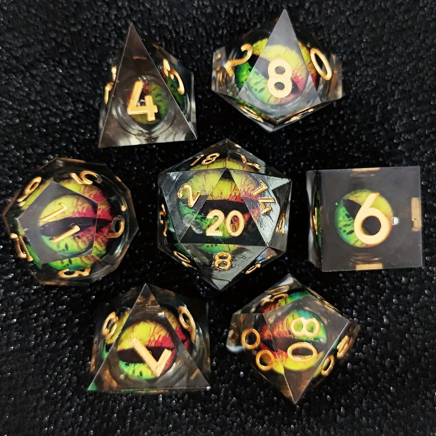 7Pcs Polyhedral Dice Set