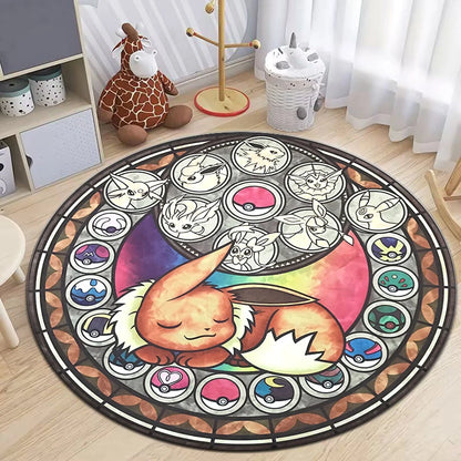 Poke Round Rug