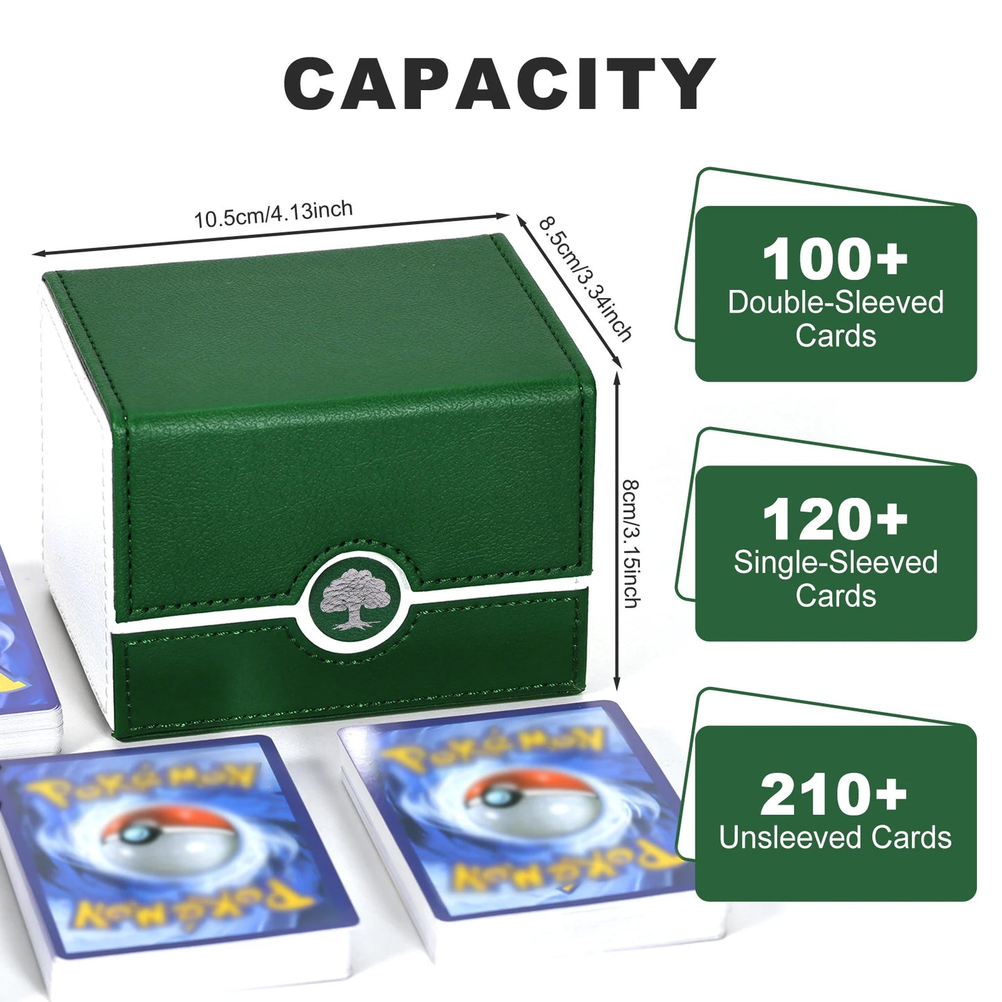 120+ PU Card Deck Storage Box