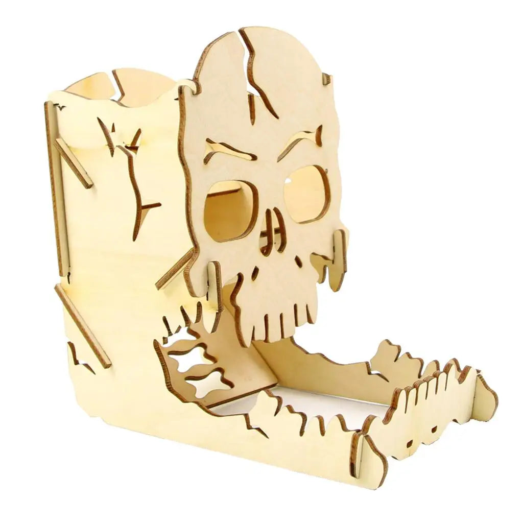 Wooden Skull Dice Roller