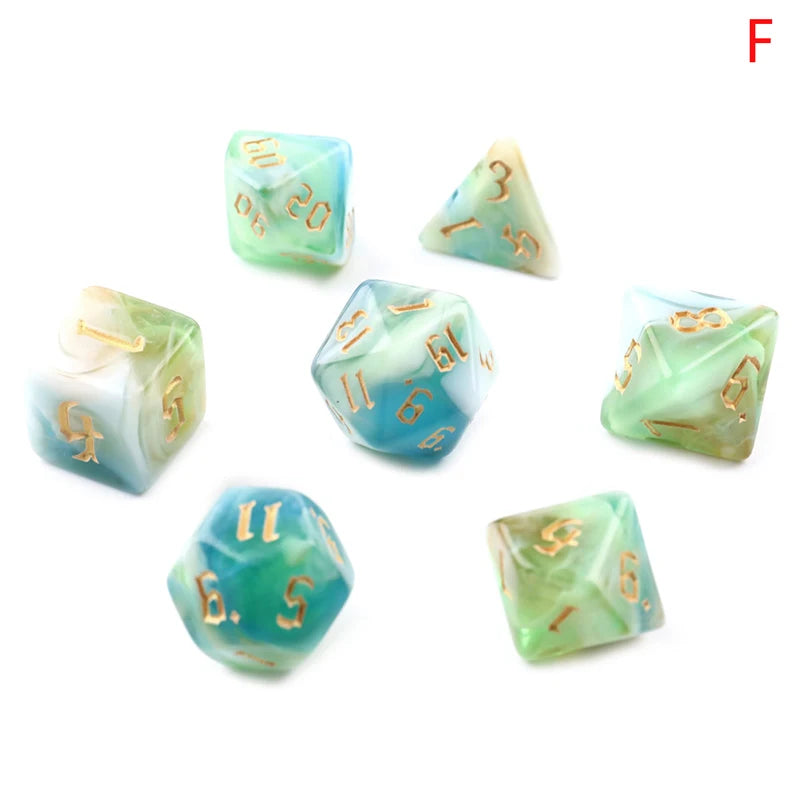 7-Dice D4 D6 D8 D10 D% D12 D20 
White Sparkle