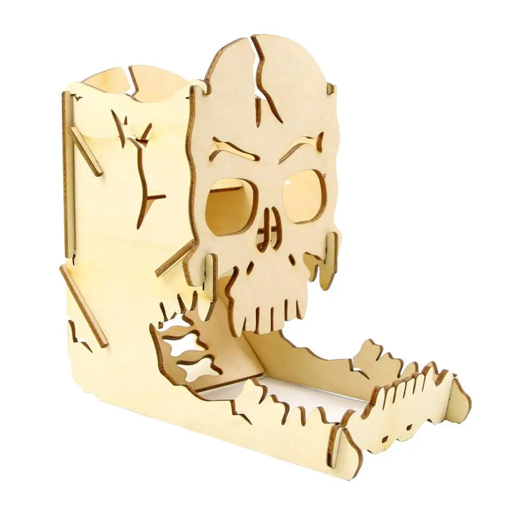 Wooden Skull Dice Roller