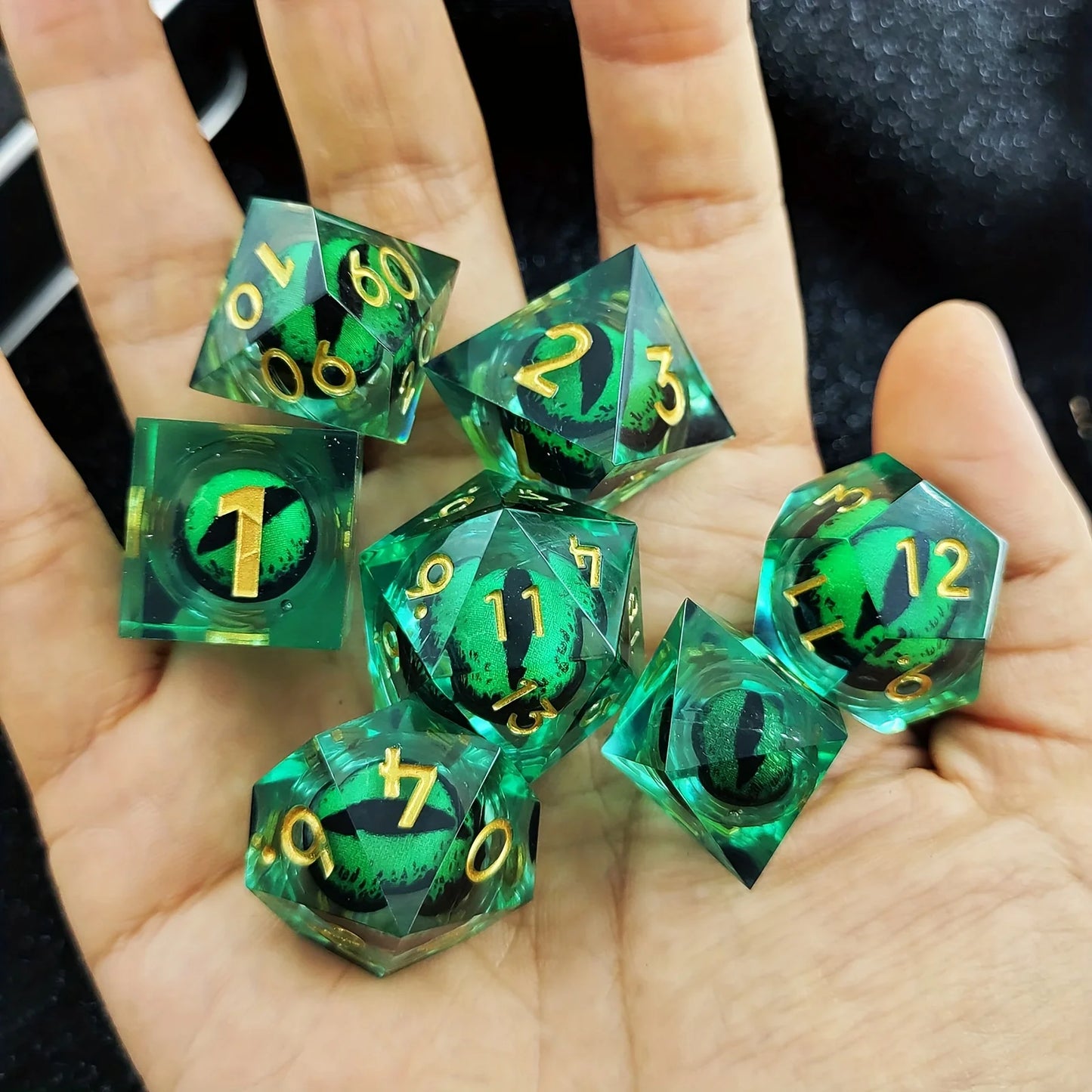 7Pcs Polyhedral Dice Set