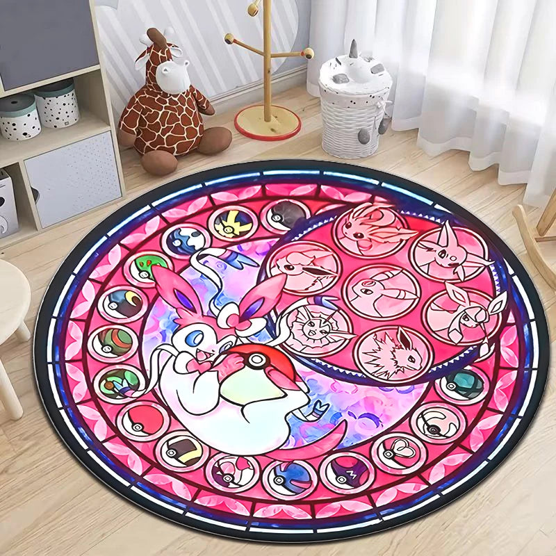 Poke Round Rug