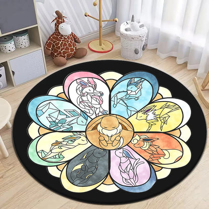 Poke Round Rug