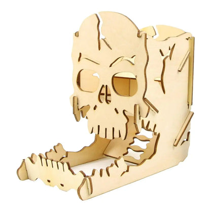 Wooden Skull Dice Roller