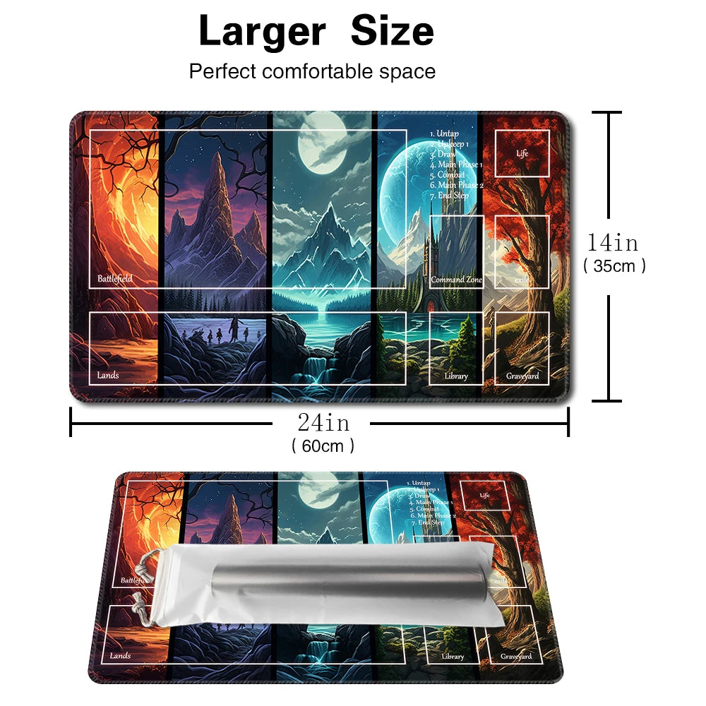 Magical Horizons- Playmat Table Mat Size 60X35 CM Mousepad Compatible for MTG CCG