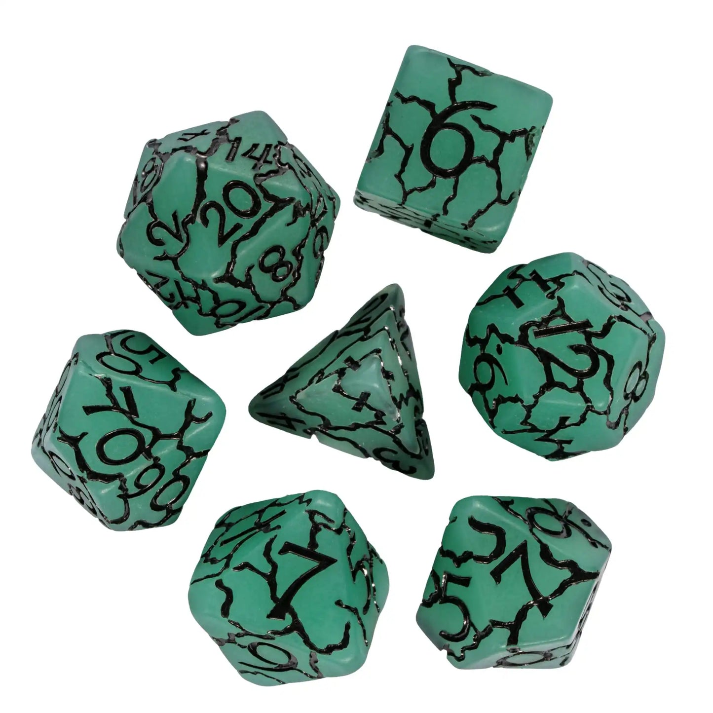 7 PCs Frosted Crack Design Dice