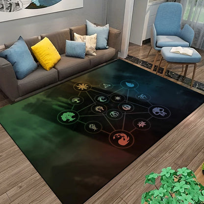 15 Size Gamer MTG Pattern Rug